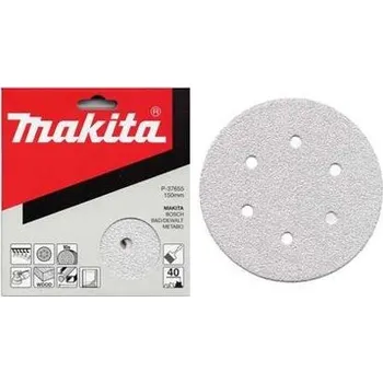 Brusný papír MAKITA P-37683 brusný papír 150mm K100, 6 děr, 10ks