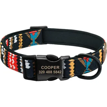 Obojek pro psa PET ARTIST Designový obojek s vlastním jménem pro psa - černý Velikost: S