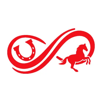 Samolepící dekorace SAMOLEPKA Infinity 005 pravá koník s podkovou (10 - červená) NA AUTO, NÁLEPKA, FÓLIE, POLEP, TUNING, VLASTNÍ TEXT, TISK, AUTOSAMOLEPKY.cz, POLEPY, OBRÁZEK, LOGO, SAMOLEPKY