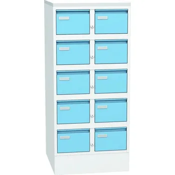 Kartotéka Kovová kartotéka - 10ti zásuvkový blok K 217/10/NEW