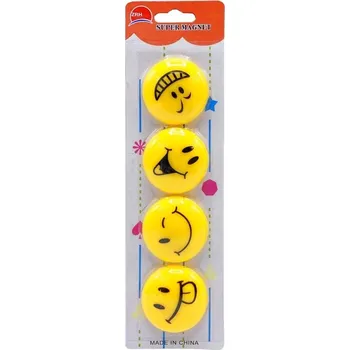 Dekorativní magnet Dekorační magnety - Smile - 4 ks - PK19-9