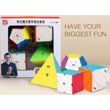 Hlavolam Rubikova kostka Dárkový 4-set QiYi 4-12 colors