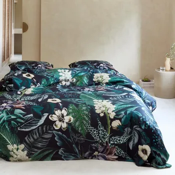 Povlečení Essenza | Luxusní povlečení June nightblue 140x200, 70x90 - 100% bavlněný satén