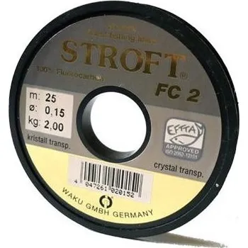 Rybářský vlasec Vlasec Fluorocarbon Stroft FC2 25m 0,30mm/7,10kg