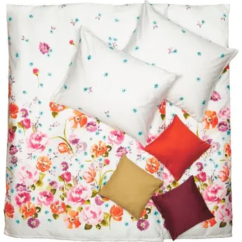 Bytový textil SCANquilt povlečení SATÉN DESIGN melanie smetanovopestrá 140 x 200/70 x 90 cm