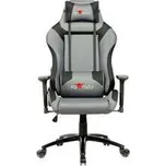 Herní křeslo Red Fighter C3, šedé, odnímatelné polštářky,rychlé dodání