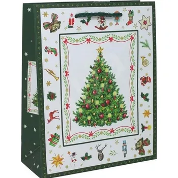 Dárková taška Dárková taška Vánoční stromek 32 cm (Dárková taška Vánoce)