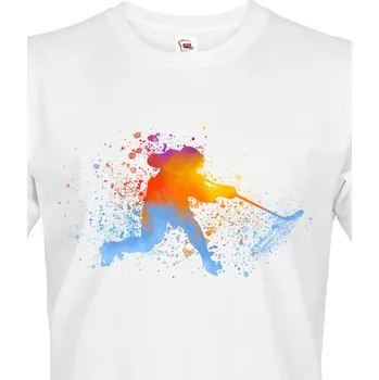 Pánské tričko Pánske tričko Hokej, Barva Bílá, Velikost S, Canvas Pánské tričko s krátkým rukávem Bezvatriko.cz 1628