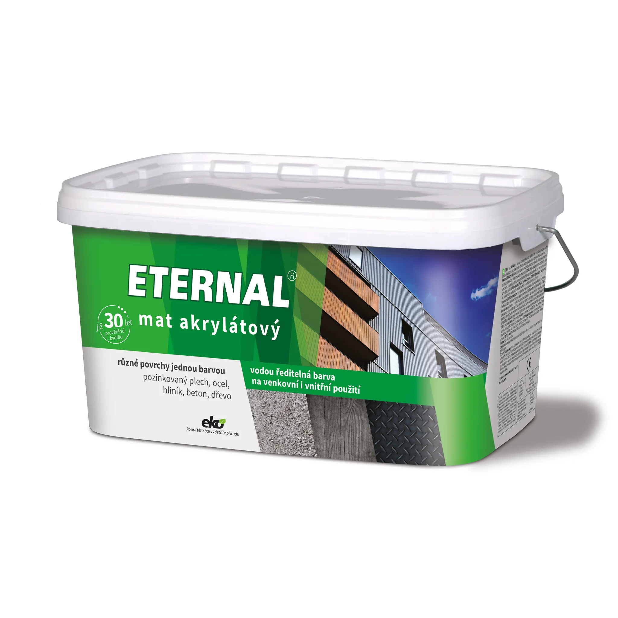 Fotografie 1 - Barva na kov AUSTIS Eternal mat akrylátový 5 kg antracit Cool