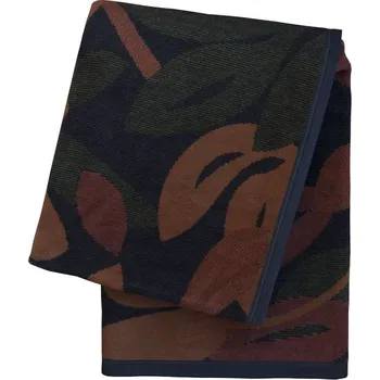 deka SCANquilt pléd VELURO podzimní listy černorezavá střední 150 x 200 cm