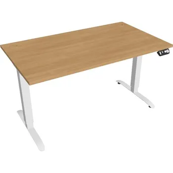 Kancelářský vozík HOBIS výškově stavitelný stůl 140 cm, paměť.ovlad. - MOTION MS 2M 1400, dub + doprava zdarma