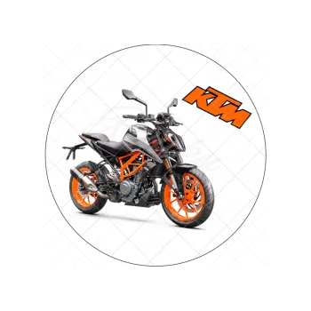 Jedlá dekorace na dort KTM černá, VARIANTA Jedlý papír 1603