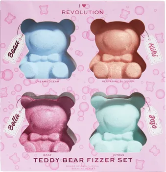 bomba do koupele Makeup Revolution Teddy Bear Fizzer Set 4x 50 g