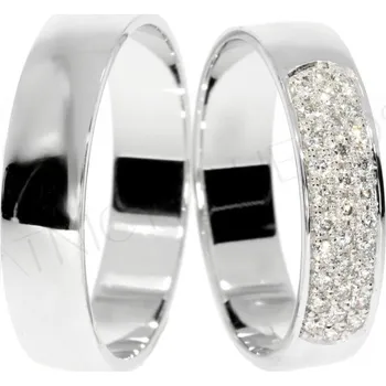 Prsten Zlatnictví Helios Stříbrné snubní prsteny L-237