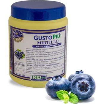 Pasta ochucovací GustoPiú, borůvka s kousky 1 kg/dóza