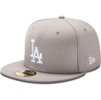 Kšiltovka Kšiltovka New Era 5950 MLB Basic Los Angeles Dodgers Gray White