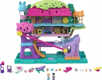 domeček pro figurky Mattel Polly Pocket Pollyville HHJ06 stromový dům