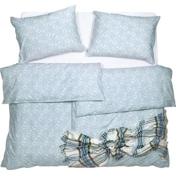 Povlečení SCANquilt povlečení KLASIK sedmikrásky světle modrá 140 x 200/70 x 90 cm