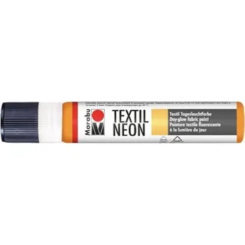 Speciální výtvarná barva Kontura Marabu Textil Liner Neon 25 ml - oranžová fluo