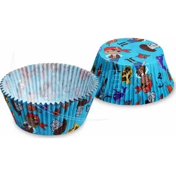 Jednorázové nádobí Cukrářské košíčky na muffiny, "Pirát" Ø 50 x 30 mm [40 ks] (65597)