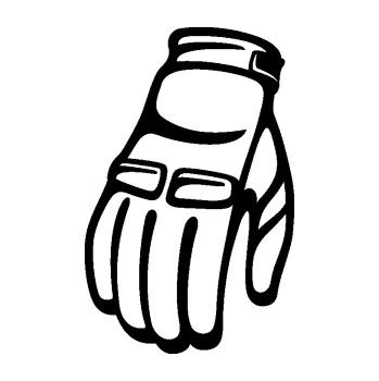 Samolepící dekorace Motorkářské rukavice 001 levá (01 - černá) SAMOLEPKA NA AUTO, NÁLEPKA, FÓLIE, POLEP, TUNING, VLASTNÍ TEXT, TISK, AUTOSAMOLEPKY.cz, POLEPY, OBRÁZEK, LOGO, 3D STICKERS