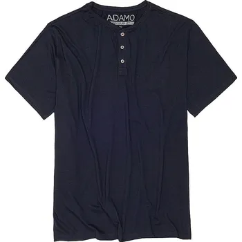 Pánské tričko Pánské tričko ADAMO SILAS tmavě modré na knoflíčky krátký rukáv 6XL - 10XL Adamo - 6XL