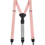 Pánské šle Avantgard - pudrové, černá kůže