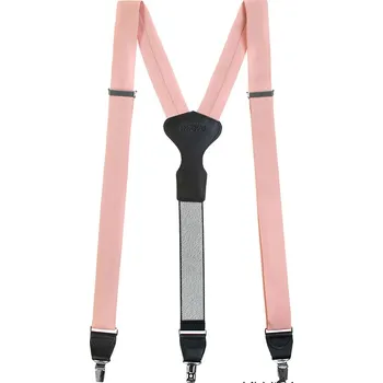 Kšandy Pánské šle Avantgard - pudrové, černá kůže