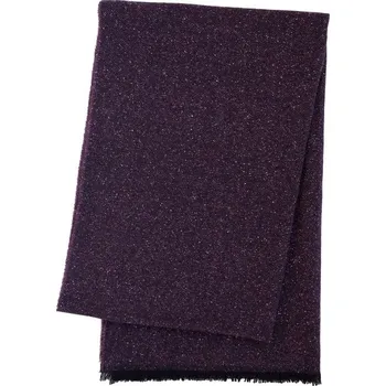 deka SCANquilt vlněný pléd MILÁNO melange tmavě fialová malý 60 x 200 cm