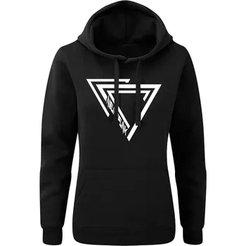 Dámská mikina DNBMARKET.CZ Dámská mikina s kapucí |D&B + NEURO| TriangleBroken Velikost: XXL, Barva: Černá - Design 2