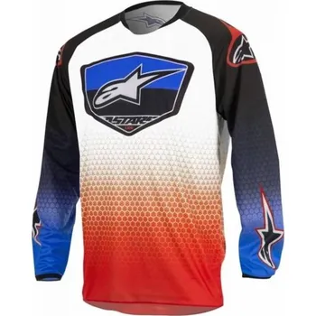 Moto dres Dres Racer Supermatic, ALPINESTARS - červená/modrá/bílá S