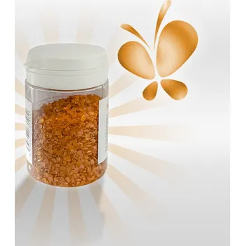 Jedlá dekorace na dort Cukrové krystalky malé zlato-hnědé 50 g/dóza