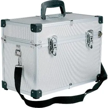 Kadeřnické nůžky Profesionální kadeřnický a kosmetický kufr Sibel - stříbrný