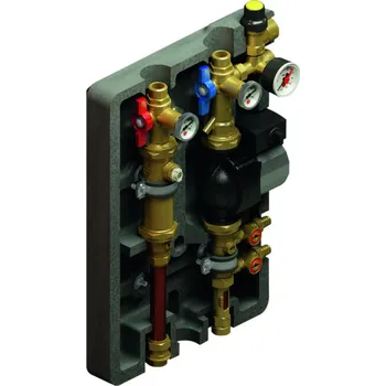 rozdělovač topení Giacomini R586S Čerpadlová skupina pro solární systémy, dvoucestná, s pojistným ventilem, s mechanickým průtokoměrem, 3/4"