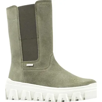 Dívčí kozačky Kožená obuv Richter 4152-4111-7900 béžovozelená 40
