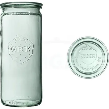 Zavařovací sklenice Weck Cylindric s víčkem 1040 ml 6 ks