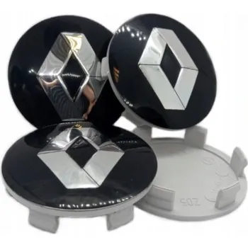 Středová krytka kola Renault Středová krytka alu kola 59 mm černá 4 ks
