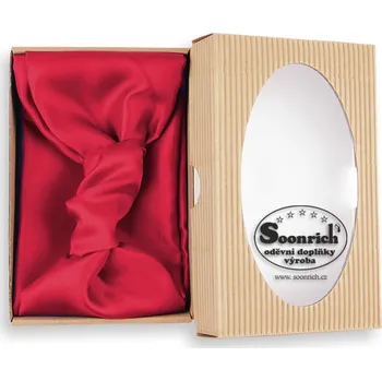 Šála hedvábný šátek červený, she012