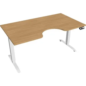 Kancelářský vozík HOBIS ergo elektr.stavitelný stůl 160 cm, paměť. ovlad. - MSE 2M 1600, dub + doprava zdarma