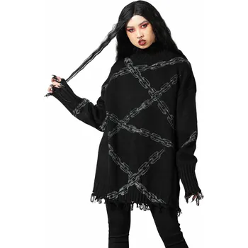 Dámský svetr svetr unisex - Chained - KILLSTAR - KSRA007438 - L