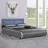 Postel Čalouněná postel Murcia 140 x 200 cm, tmavě šedá