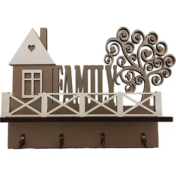 Věšák Falixen - Věšák na klíče hnědý "Family"/strom/