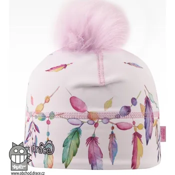 Čepice Dívčí zimní funkční čepice Dráče - Flavio 19, bílá Barva: Bílá, Velikost: L 54-56