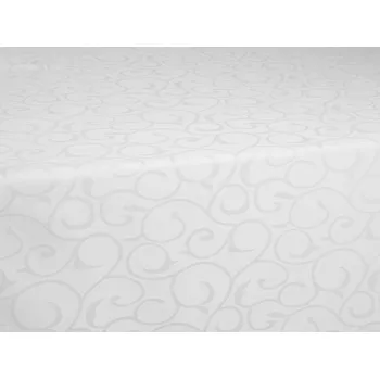 Bytový textil SCANquilt ubrus SPIRAL bílá 140 x 140 cm