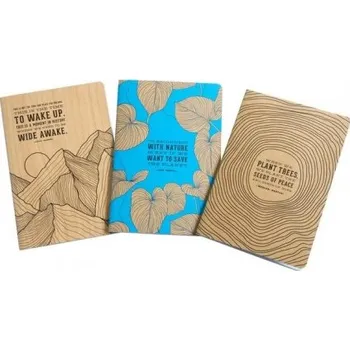Cizojazyčná kniha Conservation Sewn Notebook Collection (Set of 3) - Insight Editions
