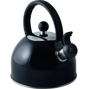 Varná konvice Pískací konvice nerez černá 1,5l