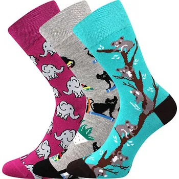 WOODOO barevné ponožky Lonka - KOALY (Lonka ponožky Woodoo mix E1)