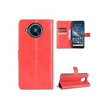 Pouzdro na mobilní telefon Knížkové zavírací pouzdro Nokia 8.3 - červené