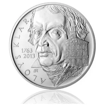 2013 - Stříbrná mince Alois Klar, b.k.