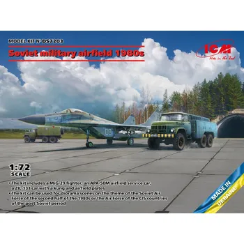 Plastikový model 1/72 Soviet military airfield 1980s DIORAMA SET